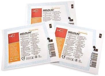 Melolin 10 x 10 cm x10 Low Adherent Absorbent Dressings Wounds Abrasions Burns