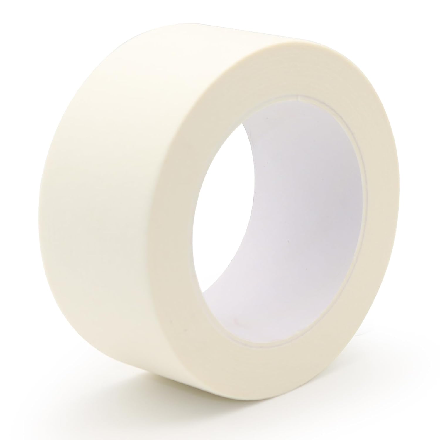 Wide Masking Tape, Beige White Painters Tape, General Purpose Adhesive Tape for Home Wall Painting, Building, School Stationery, Labeling, Edge Finishing, 2 Inches x 55 Yards