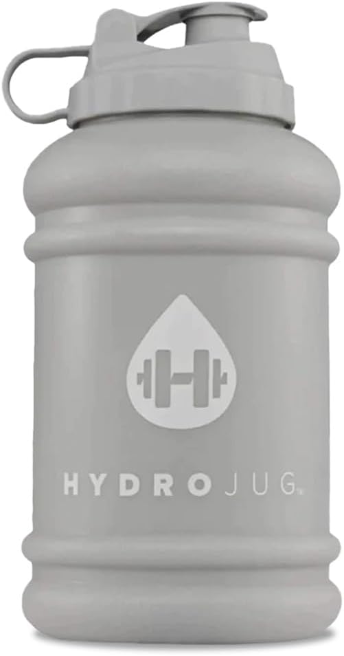 Hydrojug 2.2 Litre (Half Gallon) Water Bottle - Leakproof, Carry Handle, Dishwasher Safe, BPA Free - All-Day Cold Hydration - For Fitness, Outdoors, Everyday Life