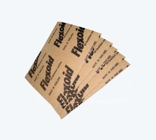 FLEXOID Gasket Paper - 5 x 1m sq. sheets *Value Pack* - 0.15mm to 1.6mm thick - Oil & Water Resistant