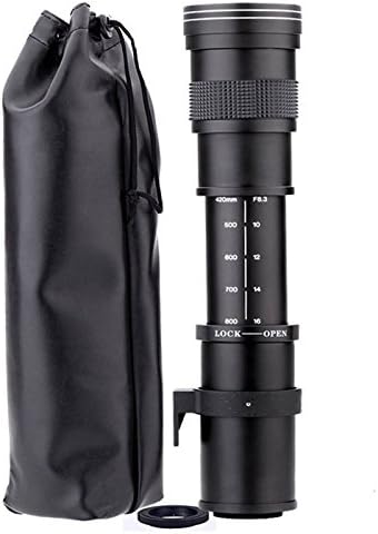 JINTU EF/EF-S 420-800mm F/8.3 Telephoto Zoom Lens, Manual SLR Cameras Lenses for Canon Rebel 750D/760D/1200D/1300D/2000D/4000D/T8i/T7i/T7/T6s/T6i/T6/T5i/T5/T4i/T3i/T3/T2i/5D III 7D/60D/90D