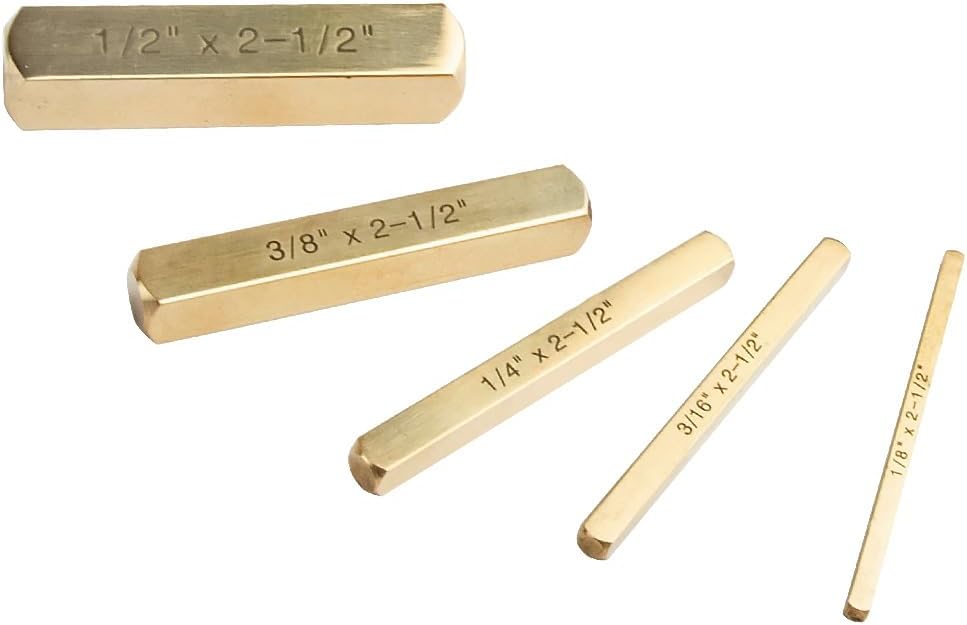 O'SKOOL 5Pc Solid Brass Set Up Bar Gauge Blocks – Ideal Table Saw Accessories for Professional Woodworking