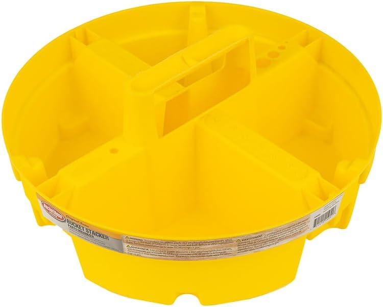Bucket Boss - Bucket Stacker Small Parts Organizer, Bucket Organization (15051) , Yellow