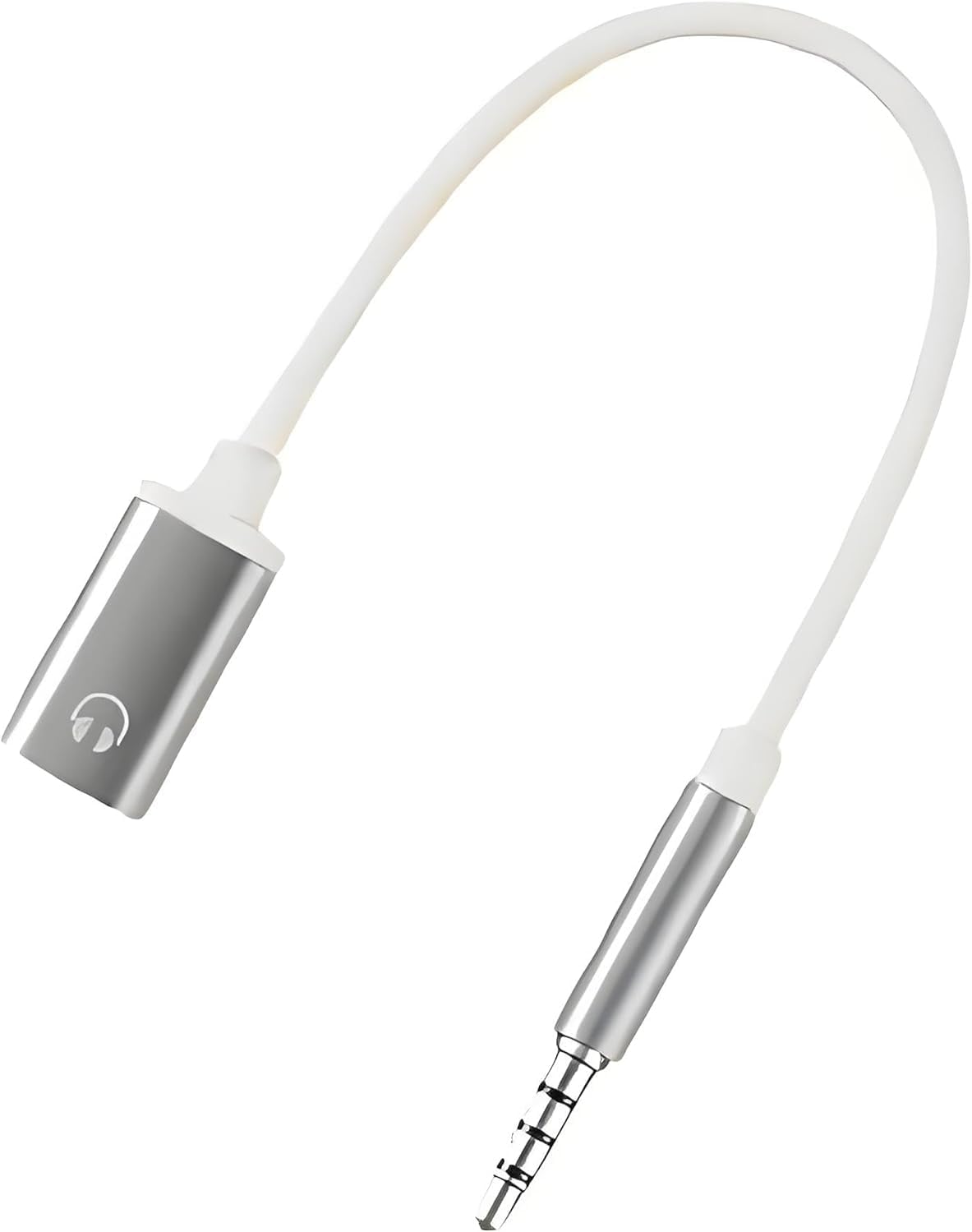 1Pc White 3.5mm Male to TypeC Female Audio Cable Cord Analog Cable Type-C Converter Earphone Adapter Compatible for MP3 Players, CD Players,Smartphone Headphones,Laptops, Tablets,Earbuds Accessories