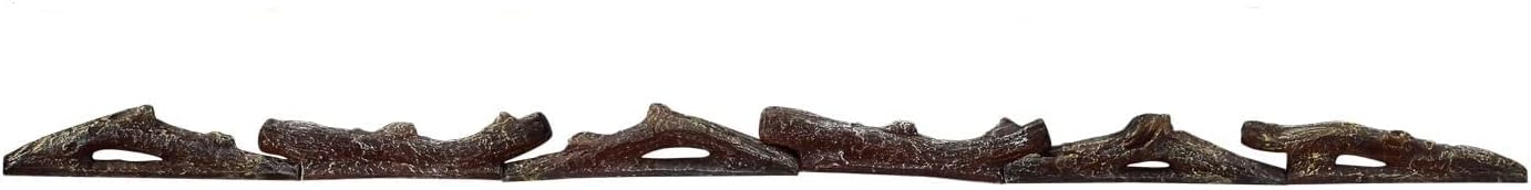 R.W.FLAME 6 Pieces Log for 60 inch Recessed and Wall Mounted Electric Fireplace, Synthetic Resin Log Decoration for Indoor Electric Fireplace