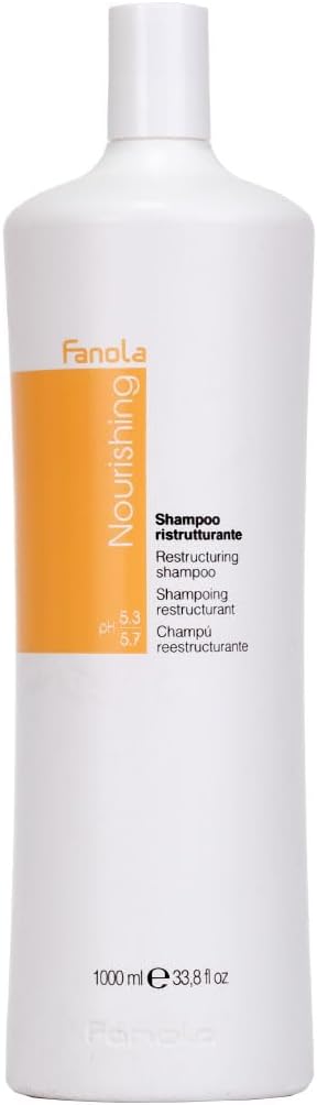 Fanola Restructuring Shampoo, Hydration and Nourishment to Dry, Stressed and Damaged Hair, Enriched Formula with Milk Proteins, 1000