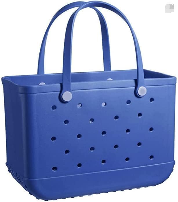 Forrader EVA Waterproof Beach Tote, Rubber Travel Bags Sandproof Large Size Handbag for Sports Gym Travel Market Outdoor
