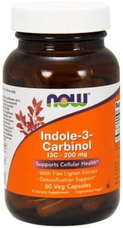 Now Foods Indole-3-Carbinol (I3C), 200mg / 60 Vcaps (Multi-Pack)