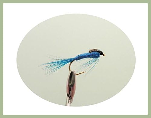 Damsel Nymph Trout Flies, 6 Teal Blue Damsels, Choice of Sizes, For Fly Fishing