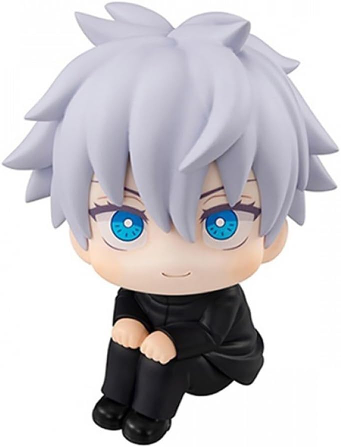 XESAGSNV Handheld Jujutsu Kaisen Q Version Ltadori Yuji, Satoru Gojo Anime Peripheral Twisted Egg Car Doll Decoration (Q Satoru Gojo)