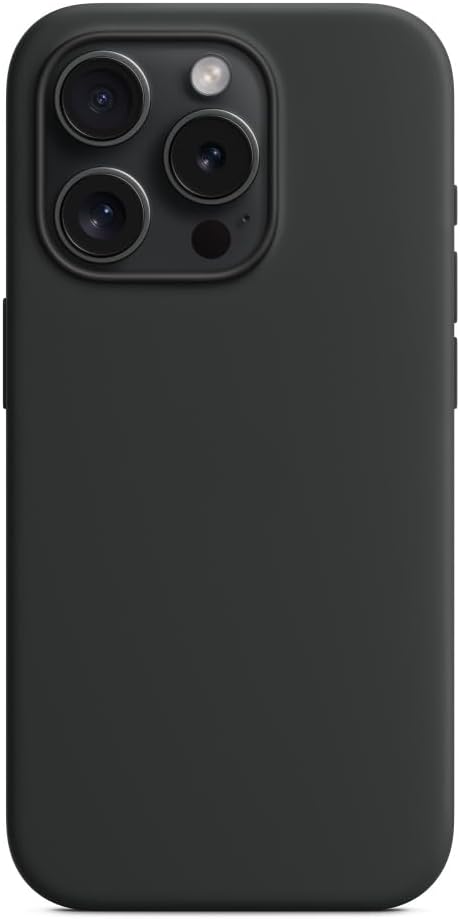 Silicone Case Compatible with iPhone 15 Pro Max 6.7 inches (Black)