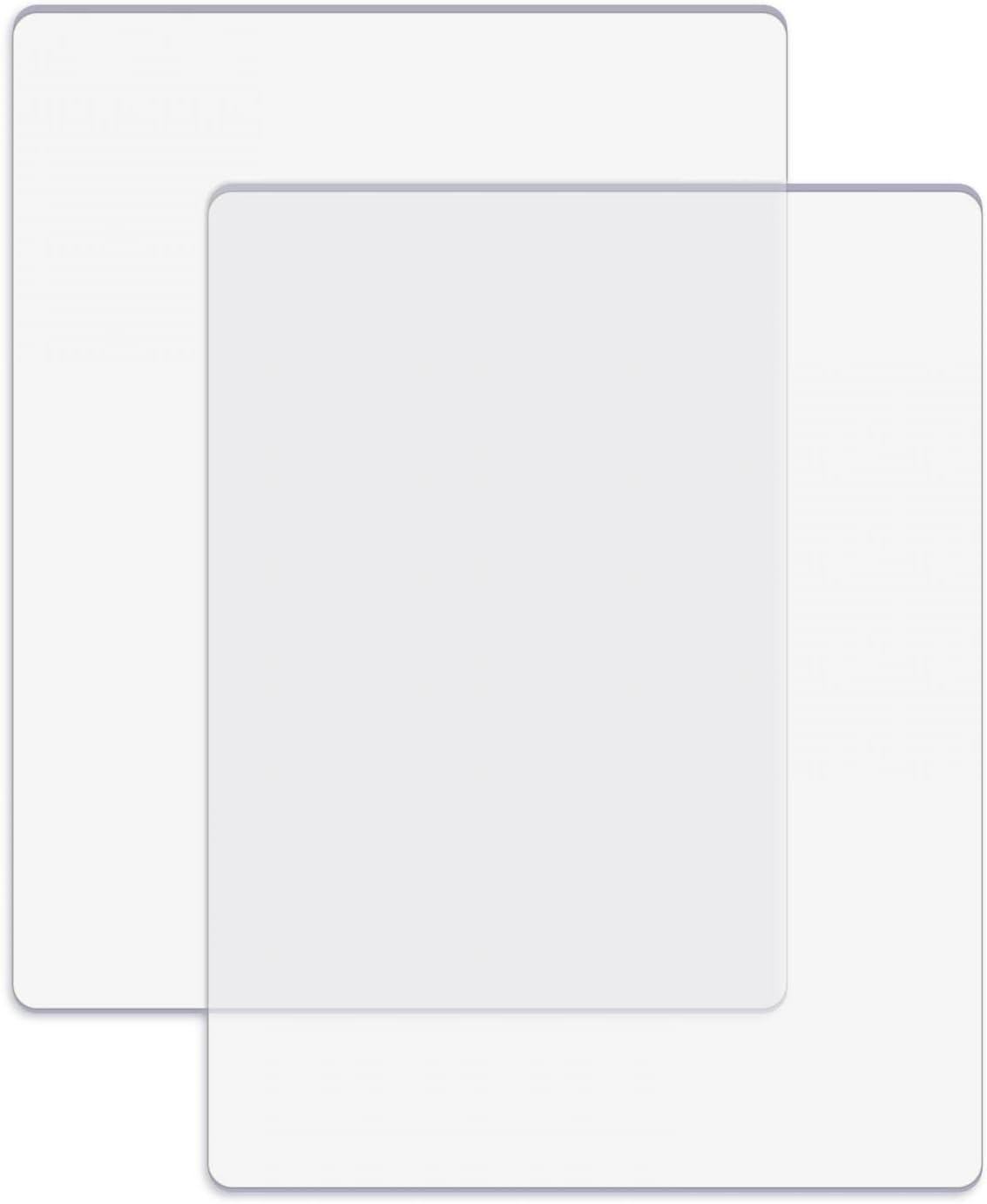 2 Pcs/1 Pair Standard Cutting Pads for Die Cutting Machine;Clear Polycarbonate Plastic Cutting Plates,Cutting Pads Die Cutting Plates 8 3/4" x 6 1/8" x 1/8 "(22.5 x 15.5 x 0.3 cm)