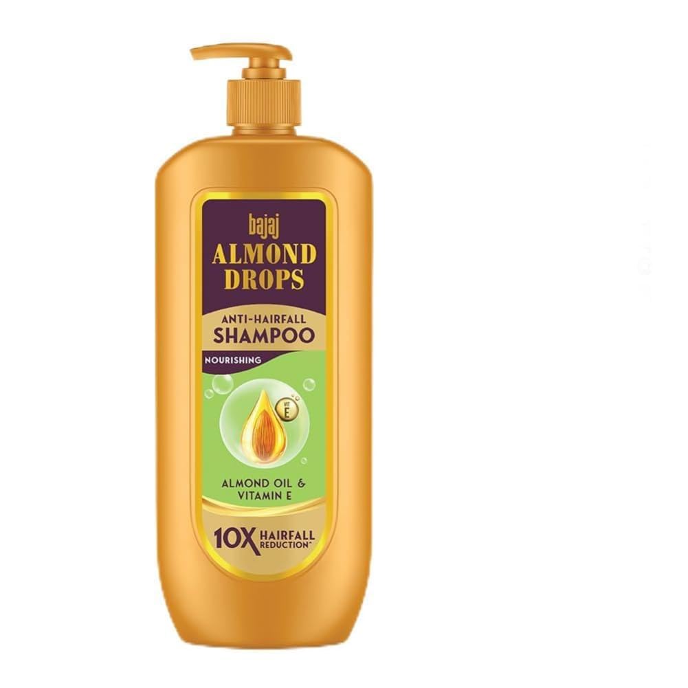 Generic Ba.jaj Almond Drops Anti Hairfall Shampoo with Almond Oil & Vitamin E | For 10X Hairfall Reduction* & Soft, Shiny Hair* | Paraben Free | Ideal for Men and Women - 340ML