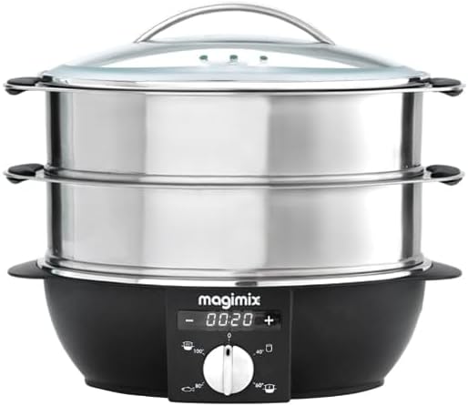 Magimix Stainless Steel 12.2 liter Food Steamer, Art 11581EB, Silver, 3 years Warranty