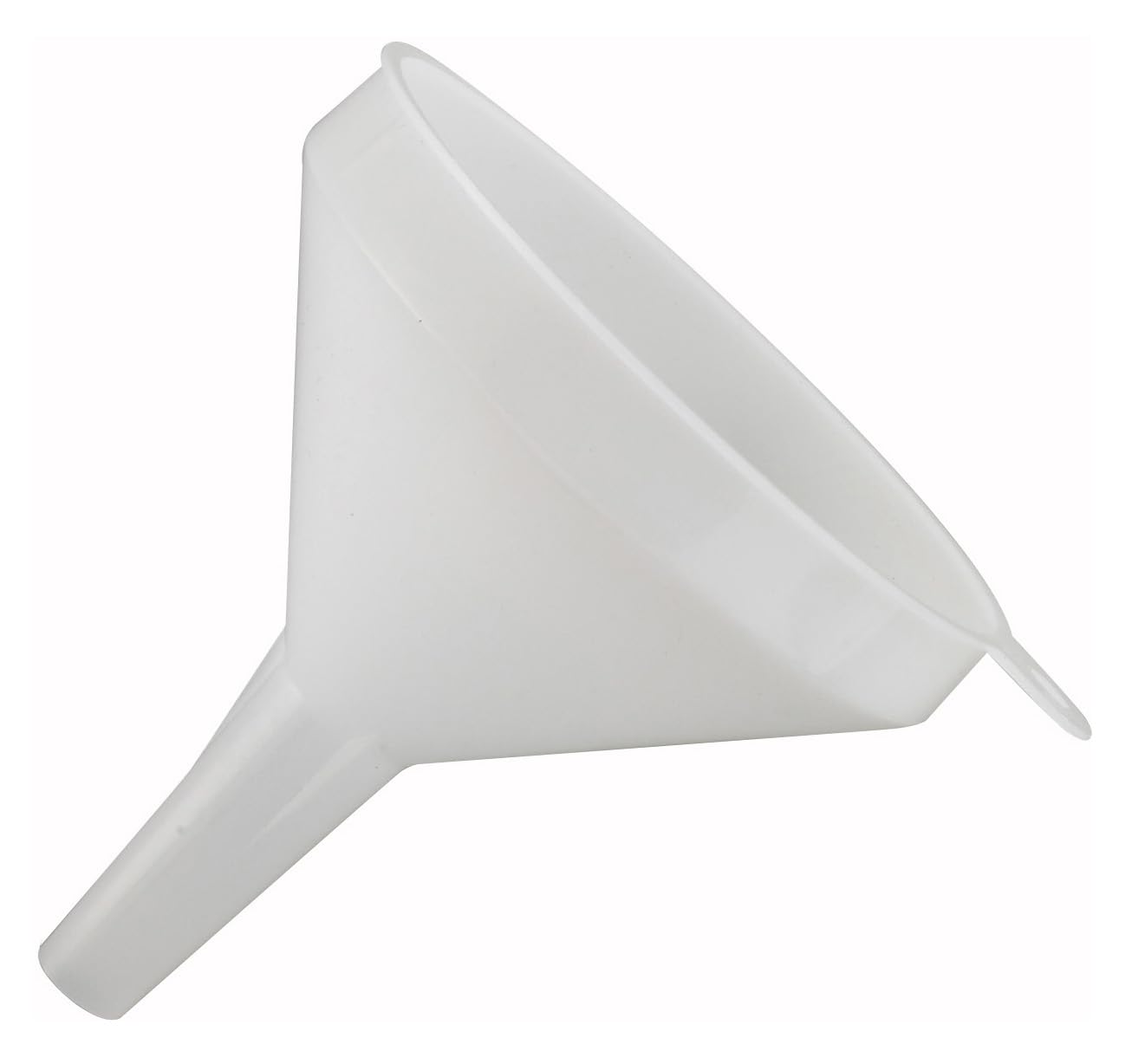 Winco 4 1/4" White Plastic Commercial Funnel