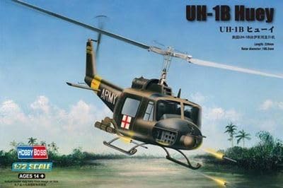 wheelfun Hobby Boss UH-1B Huey Helicopter Model Building Kit