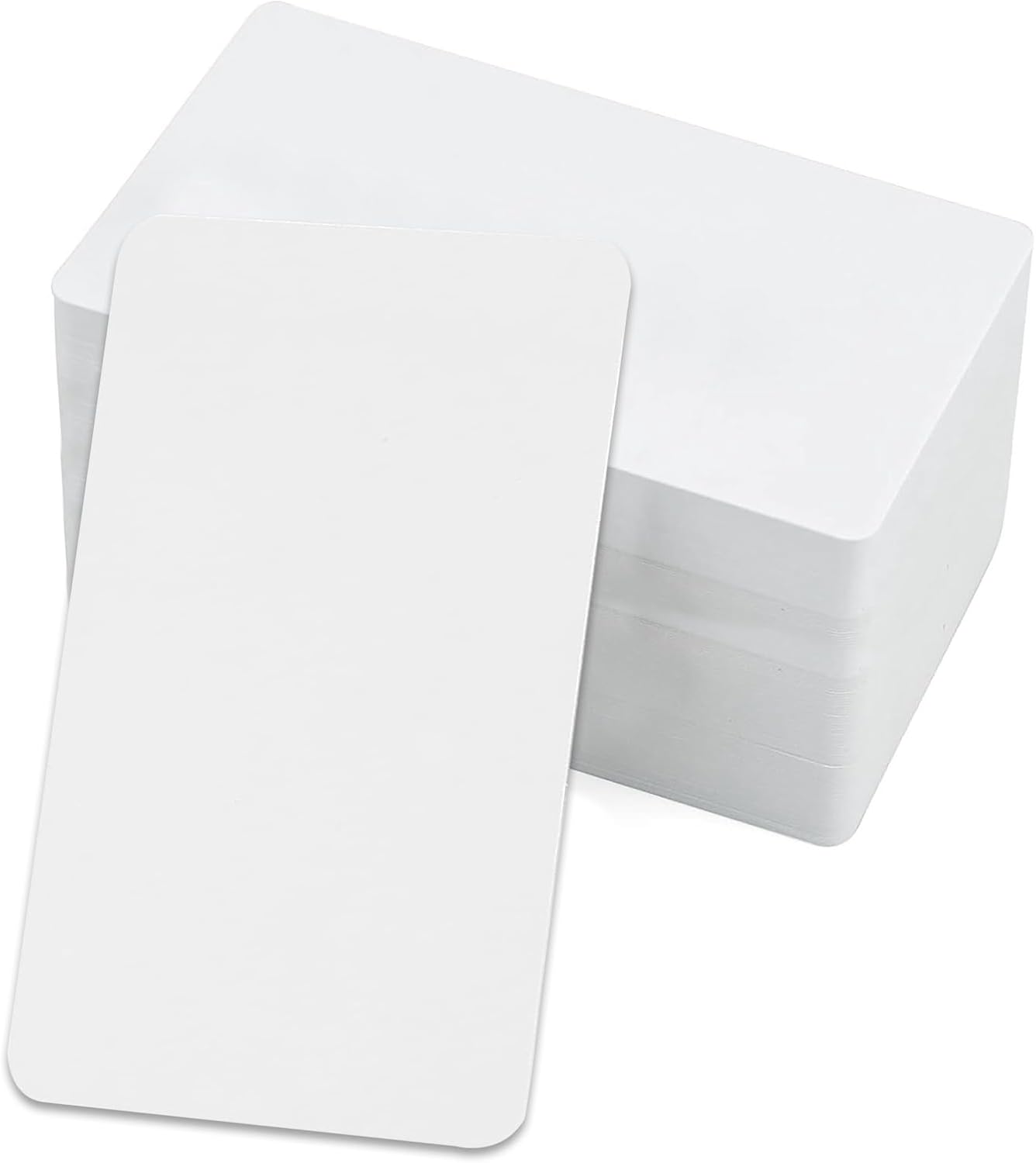 Blank Kraft Paper Cards, 200pcs Blank Business Cards White Small Note Message Words Spelling Card for Learning Study - 9 * 5.4cm