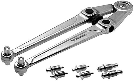Adjustable Pin Spanner Wrench, 9-3/4 in. L