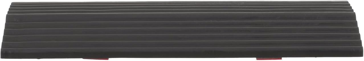 Mobestech Rubber Threshold Ramp Door Threshold Wheelchair Ramp Home Doorways Bathroom Garage Heavy Duty for Scooters Power Chairs 17X5.1X1.3CM