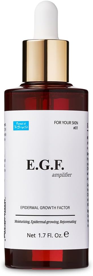 EGF Epidermal Growth Factor Serum 1.7 Fluid Ounces/50ml Cosmetic Ingredients for Face Serum, Skin Serum, Korean EGF Growth Factor EGF, Abundant Afterwards