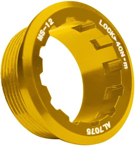 Bike Cassette Lock Ring Compatible with Shimano Micro Spline 12 Speed M7100 M6100 M8100