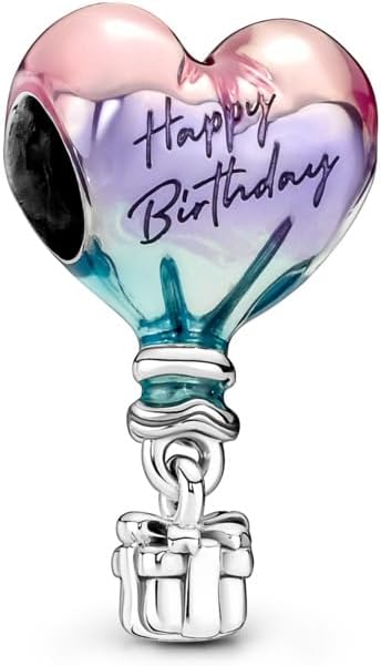 Pandora Happy Birthday Hot Air Balloon Charm Bracelet Charm Moments Bracelets - Stunning Women's Jewelry - Gift for Women - Made with Sterling Silver & Enamel