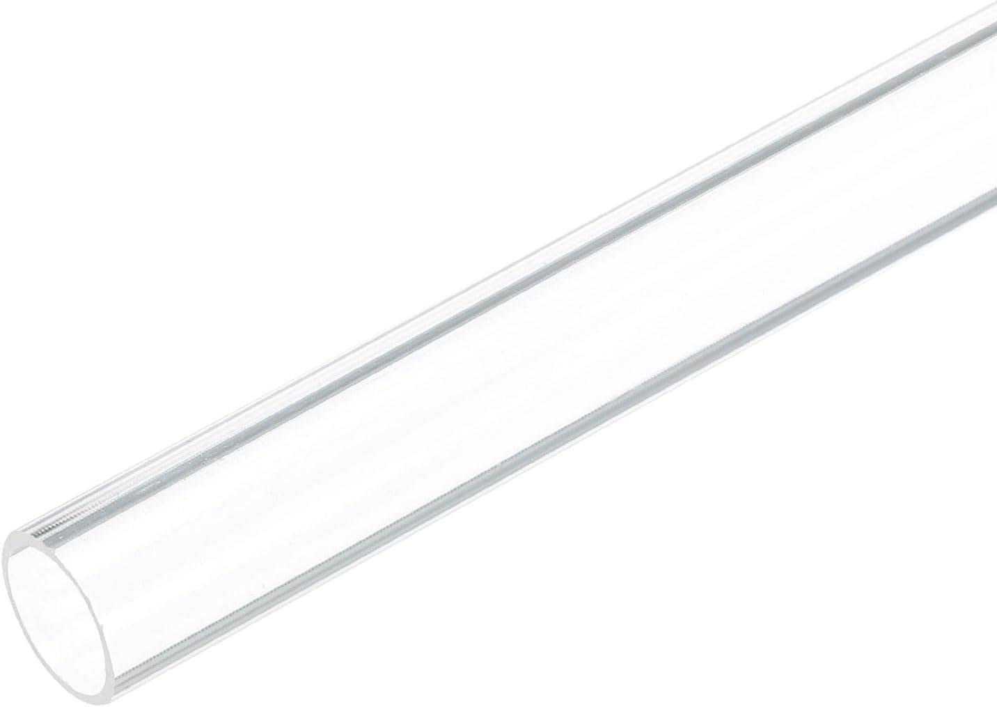 12" Clear Plastic Rigid Pipe 10mm x 12mm(3/8" x 1/2") Acrylic Tube Round Polycarbonate Tubing, [for Plumbing, Hydraulics, Pneumatics, Aquarium, DIY]