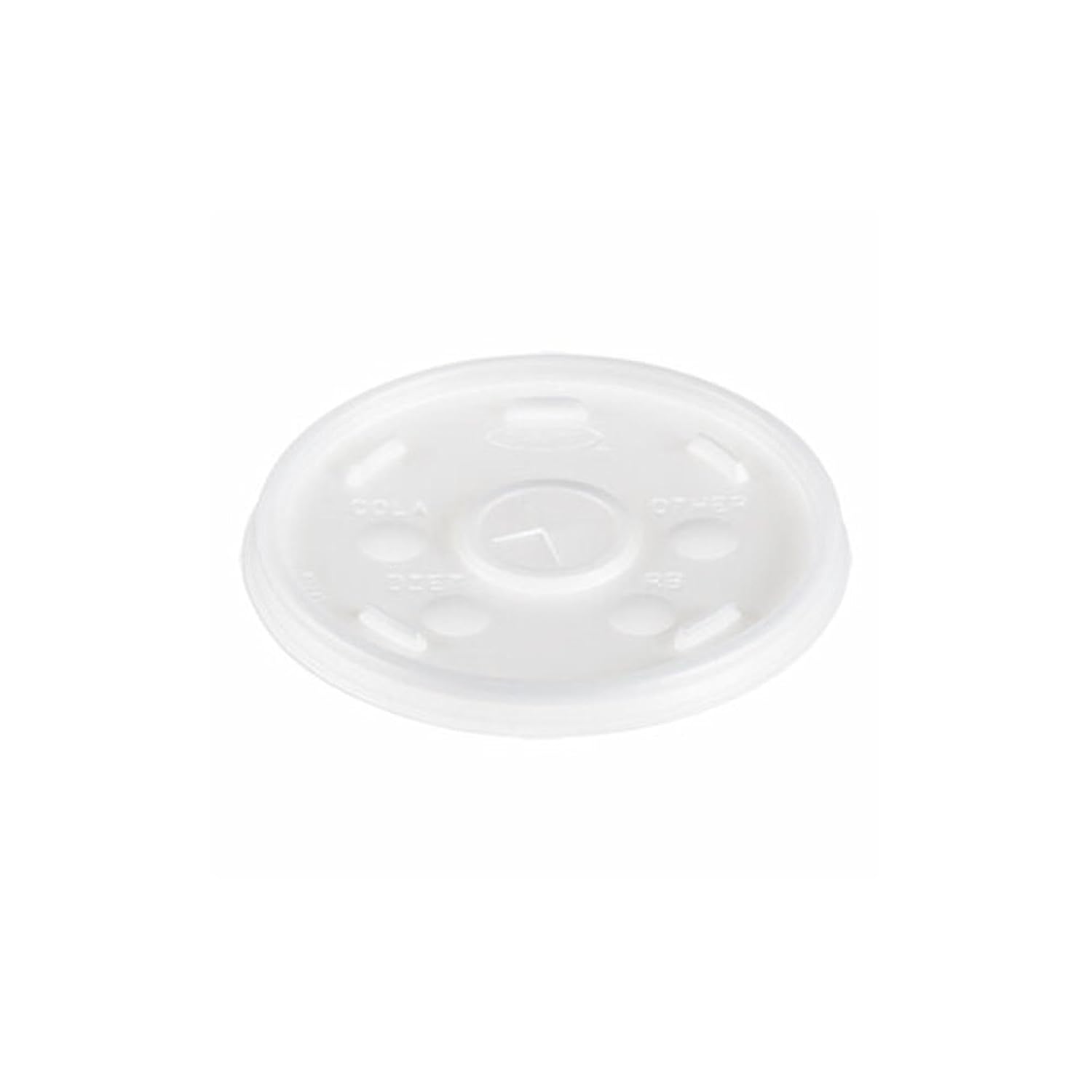 Dart Translucent Straw-Slotted Plastic Lid for Dart 16-Series Foam Cups, 16SL (1,000 Count)