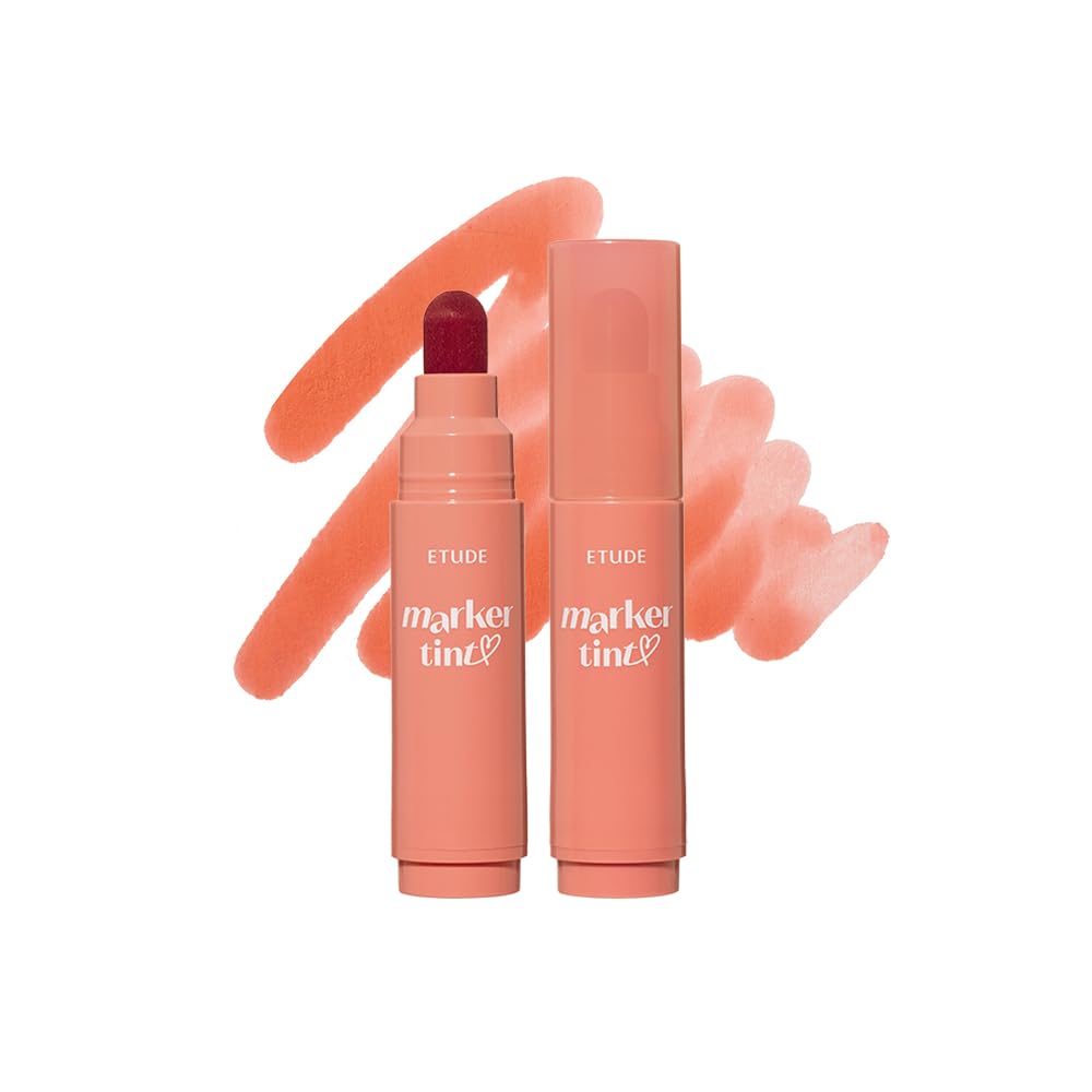ETUDE Dear Darling Marker Tint, #9 Fig Beige, Long-Lasting Lip Stain, 5g