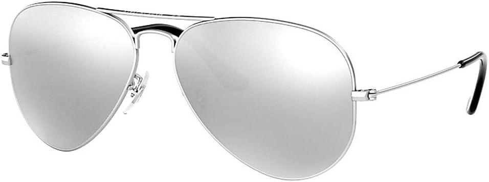 Rhode Island Novelty Aviator Sunglasses Mirror Lenses with Silver Frame One Pair