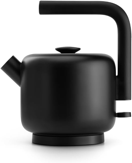 Fellow Electric Clyde Kettle - 1.5 Liter Capacity - Modern Twist On Stovetop Design, All-Purpose, Stainless Steel - Warm Water for Ramen, Oatmeal, Tea, Coffee & more - Large Capacity, UK Type G Plug