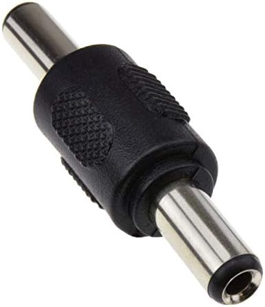 DC Male to Male Coupler, 2.5mm X 5.5mm Connector, Power Cable Extension Adapter, Female to Male Jack Converter, Barrel, Wire Extender, Joiner, Plug Adaptor for CCTV IP Camera, DVR, LED Light Strip