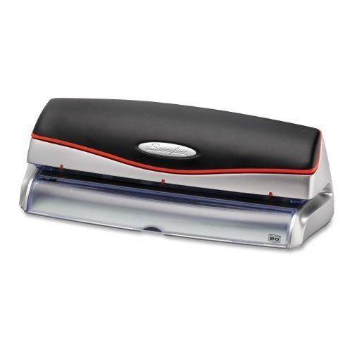 Swingline Optima 20 Electric 3 Hole Punch, 20 Sheet Capacity, Silver (A7074520) by Swingline