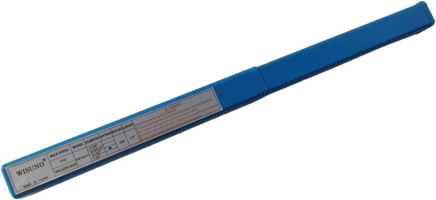 WISUNO Welding Rods,ER70S-6 3/32'' 1LB,Carbon Steel Stick Electrodes