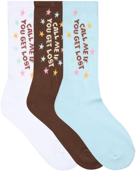Call Me If You Get Lost Sock 3/Pk