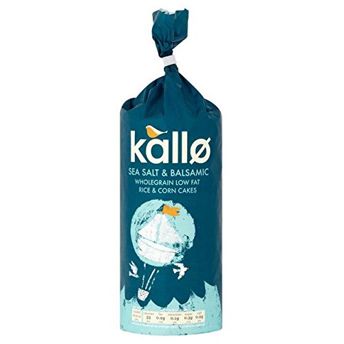 Kallo Sea Salt & Balsamic Vinegar Rice & Corn Cakes - 122g (0.25lbs)
