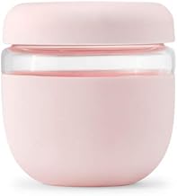 W&P Porter Seal Tight Glass Lunch Bowl Container w/Lid Blush 24 Ounces Leak & Spill Proof, Soup & Stew Food Storage, Meal Prep, Airtight, Microwave and Dishwasher Safe, BPA-Free Glass