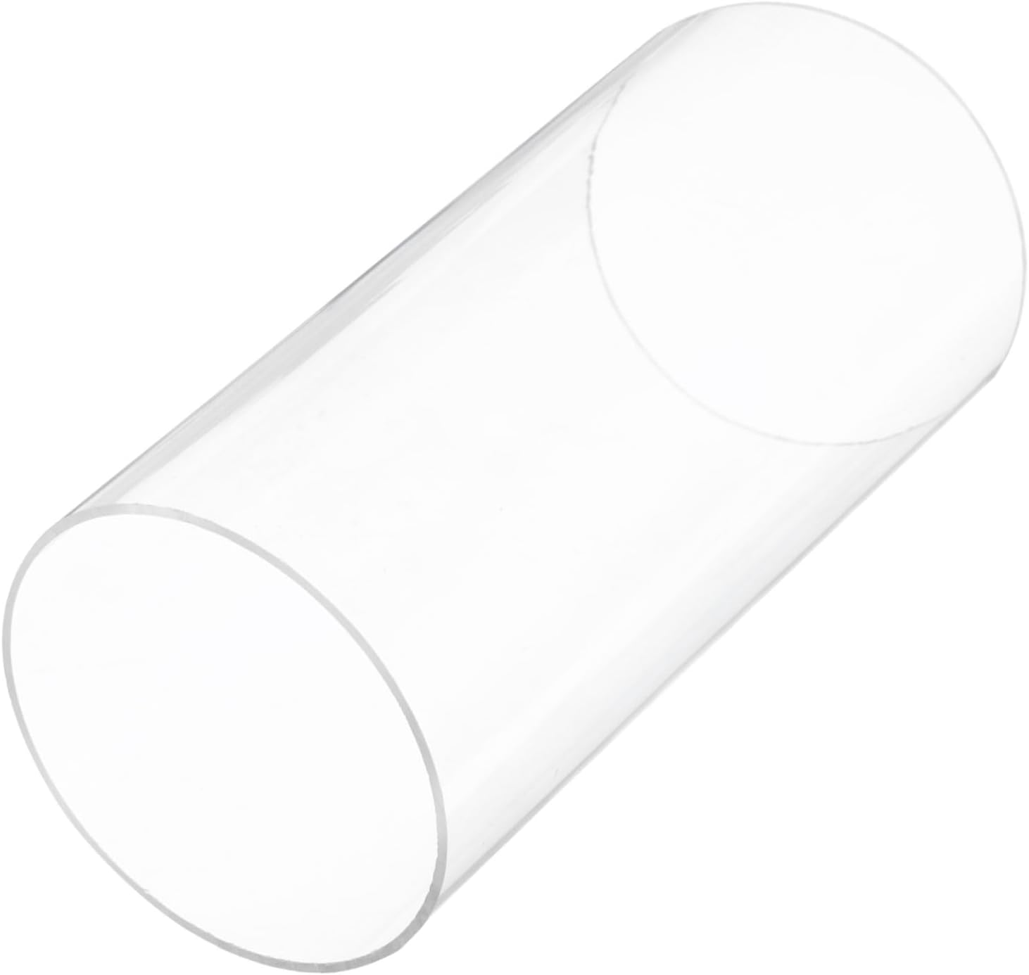 8" Clear Plastic Rigid Pipe 86mm ID x 90mm OD (3 3/8" ID x 3 9/16" OD) Acrylic Round Tubing, [for Plumbing, Hydraulics, Pneumatics, Aquarium]