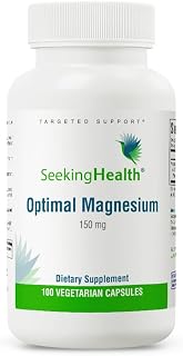 Seeking Health Optimal Magnesium - Mineral Supplement Aids Optimal Magnesium Absorption - Bioavailable Forms of Magnesium for Energy, Sleep & Bone Health Support - 150 mg, 100 Capsules