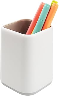 ZUFECY Pen Holder Stand for Desk, Scandinavian Design Desk Organizer Makeup Brush Holder for School, Home, Office (Gray)