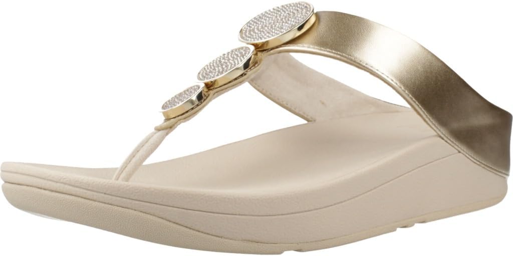 Fitflop Women's Halo Bead-circle Metallic Toe-post SandalsSandal