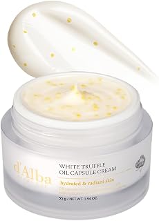 d'alba Piedmont Italian White Truffle Oil Capsule Cream, Glass Skin with Vita-Cera Oil Capsules, Deep Hydration Face Moisturizer, Korean Skin Care (1.94 oz.)