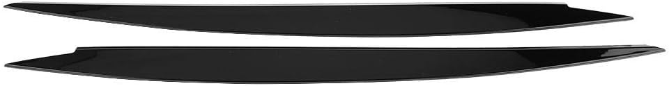 EVGATSAUTO Car Headlight Eyebrow, One Pair Headlight Eyebrow Eyelids Trim Cover for 7 GTI 2013 2014 2015 2016 2017 2018(Black)