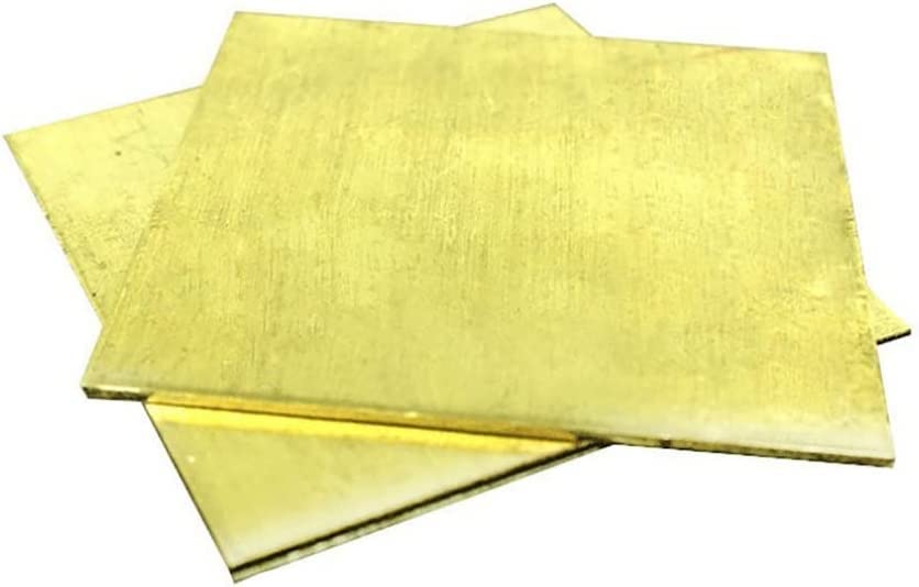 ANSNOW Brass Sheets Plates Pad Shim H62 High Purity Raw Materials 2 Pcs Industrial Scientific 100Mmx100Mm, Thickness 1Mm 1.2Mm 1.5Mm 2Mm/100 * 100 * 2Mm
