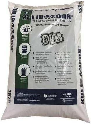 (25 lb Bag) - Ep Minerals Diatomaceous Earth Absorbent, Universal Fluid Spill Control Sponge