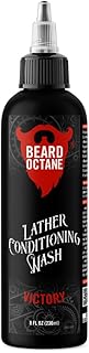 Beard Octane: Victory Beard Wash - 8 oz Beard Shampoo - Cleans & Moisturizes w/Shea Butter - Healthy Softer Beards - Made in USA