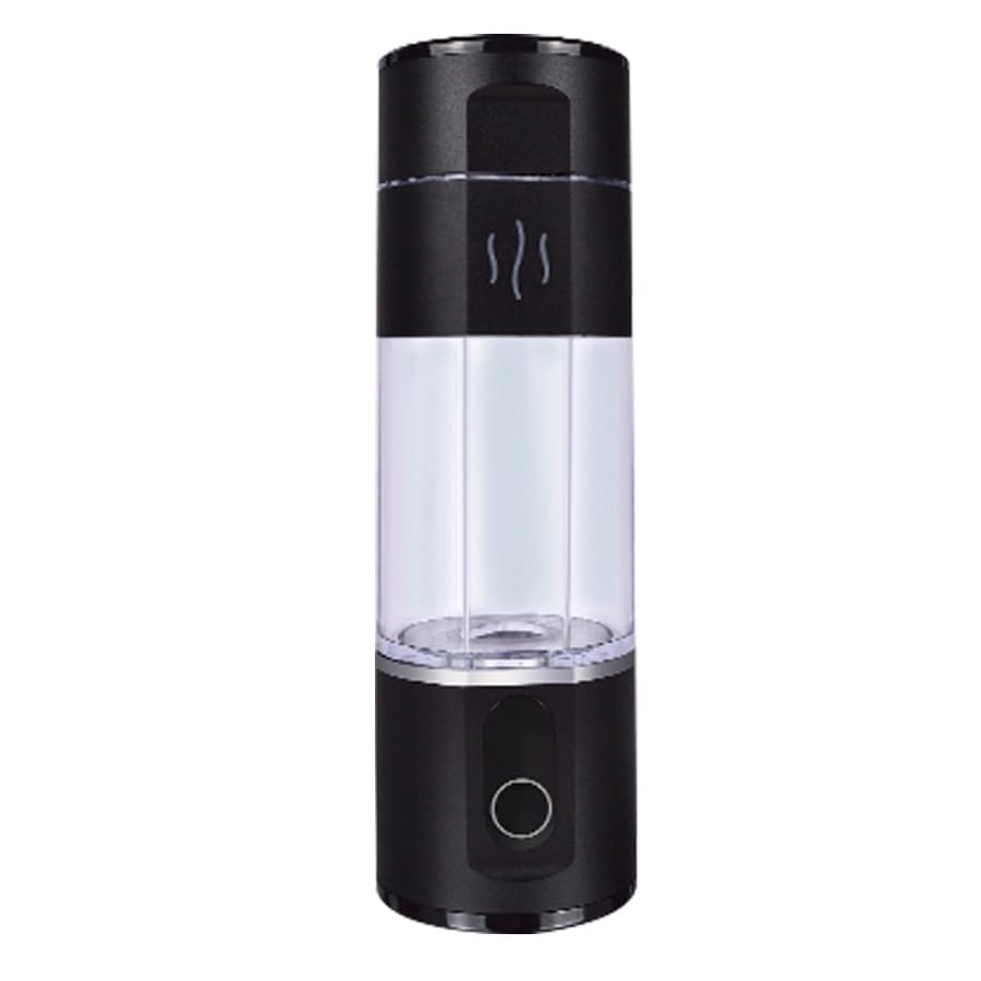 Hydrogen Rich Water Bottle Generator Max Concentration Molecular Up to 5000PPB Portable Hydrogen Water Maker Machine | PEM Membrane & SPE Technology Ionizer Type-C Recharge New (Black）)
