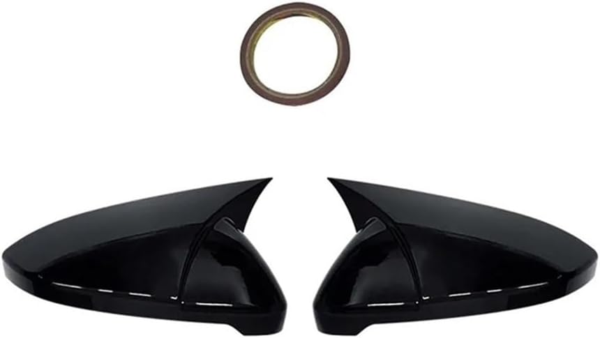 Rearview Mirror Cover 2Pcs For Golf MK6 MK7 7.5 For GTI R For GTD 2009-2020 Car RearView Mirror Caps Gloss Black Wing Mirror Cover(7 7.5 Gloss)