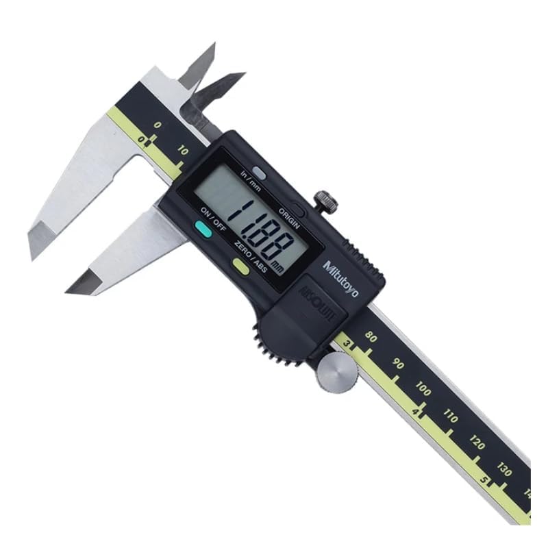 Mitutoyo 500-197-30 Precision Caliper 8″ (0–200 mm) – Industrial Stainless Steel Measuring Tool, .0005″/0.01 mm Resolution, IP-65 Coolant Proof