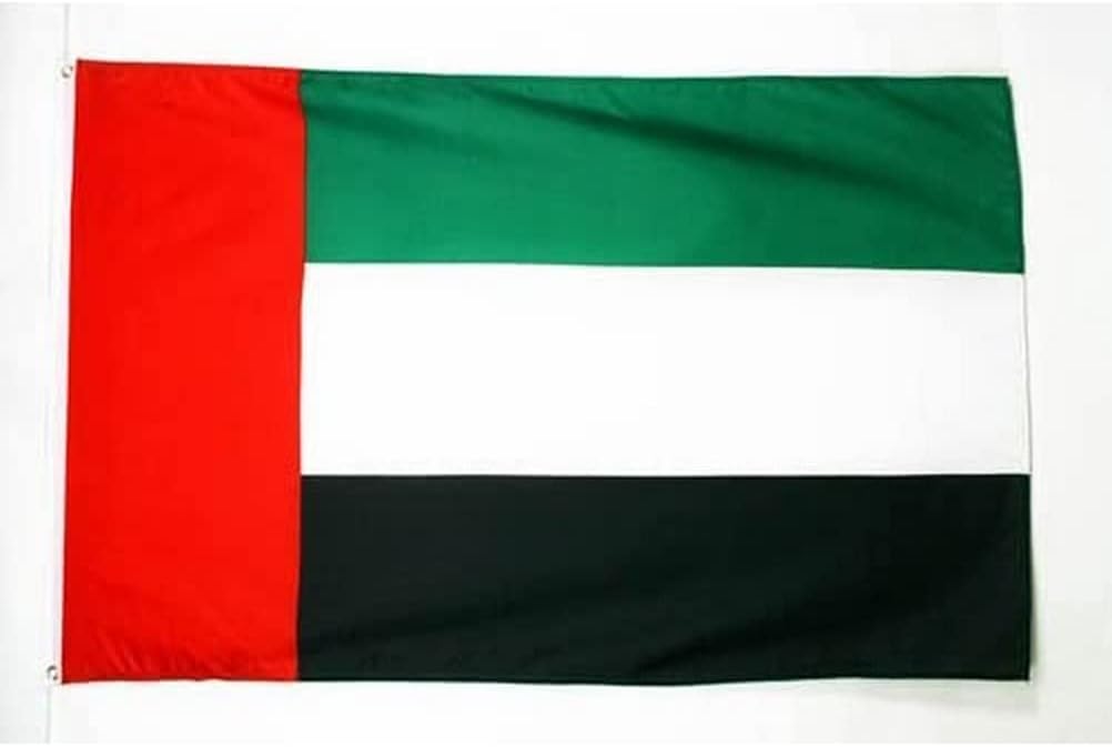 AZ FLAG - United Arab Emirates Flag - 2x3 Ft - 100D Polyester Emirati Banner with Two Metal Grommets - Fade Resistant - Vivid Colors - 2' x 3' Feet - 90x60 Cm